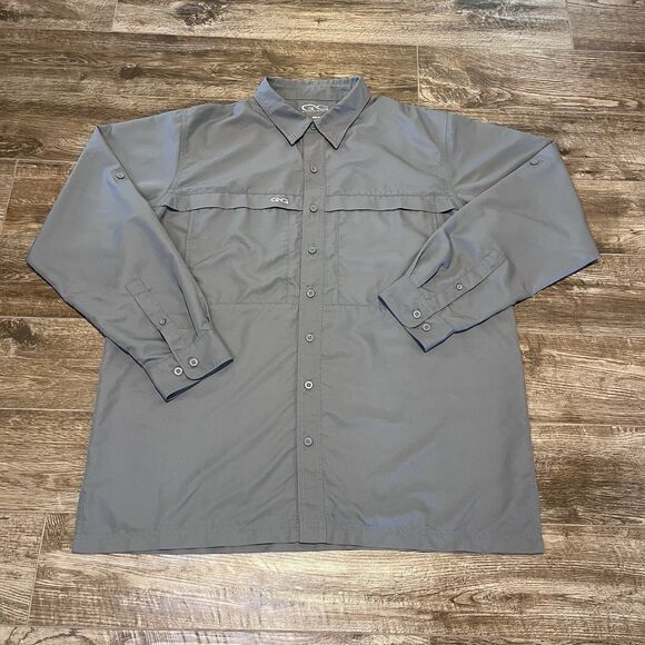 GameGuard Outdoors Long Sleeve Shirt Mens Size XL Vented Fishing UPF Boating - Picture 1 of 13